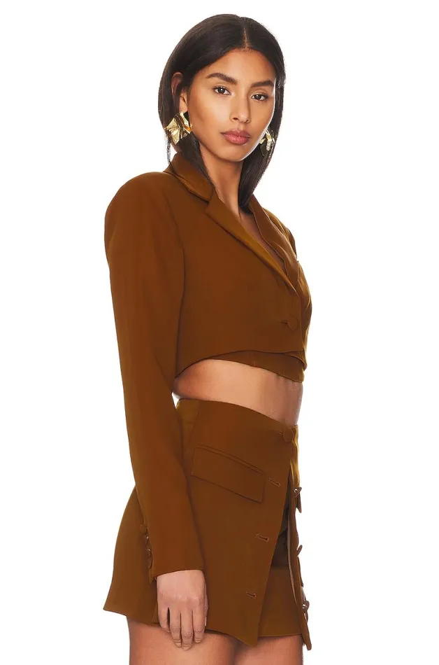 Christelle Blazer Mocha Brown Women Lovers and Friends Jackets and Coats