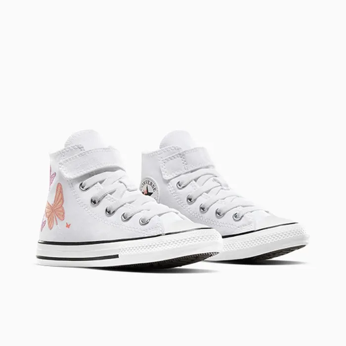 Converse EasyOn EasyOff Chuck Taylor All Star EasyOn Butterflies Whitepink Phasegrape Fizz 8211 Kids