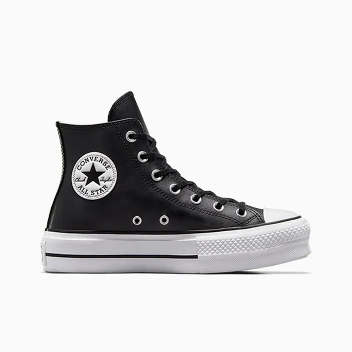Converse Lift Platforms Chuck Taylor All Star Lift Platform Leather Blackblackwhite 8211 Women