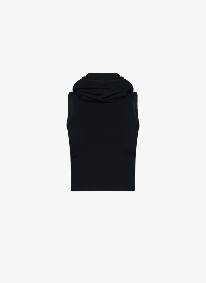 Crop Hooded Top Women Alaa Tops and Shirts