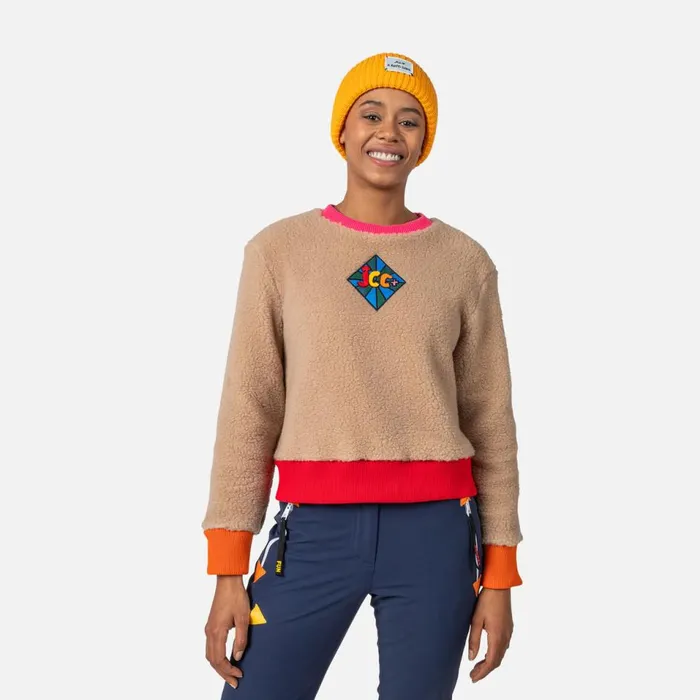 Damen Sweatshirts Und Pullover Rossignol Damenfleecepullover JCC Lumy Beigemountain