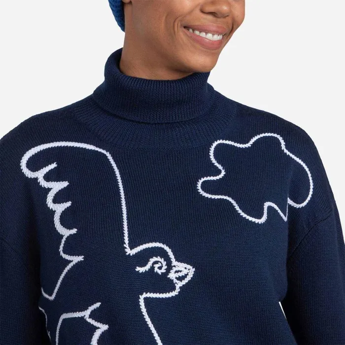 Damen Sweatshirts Und Pullover Rossignol Damenpullover Mit Rollkragen JCC Cosmicblue