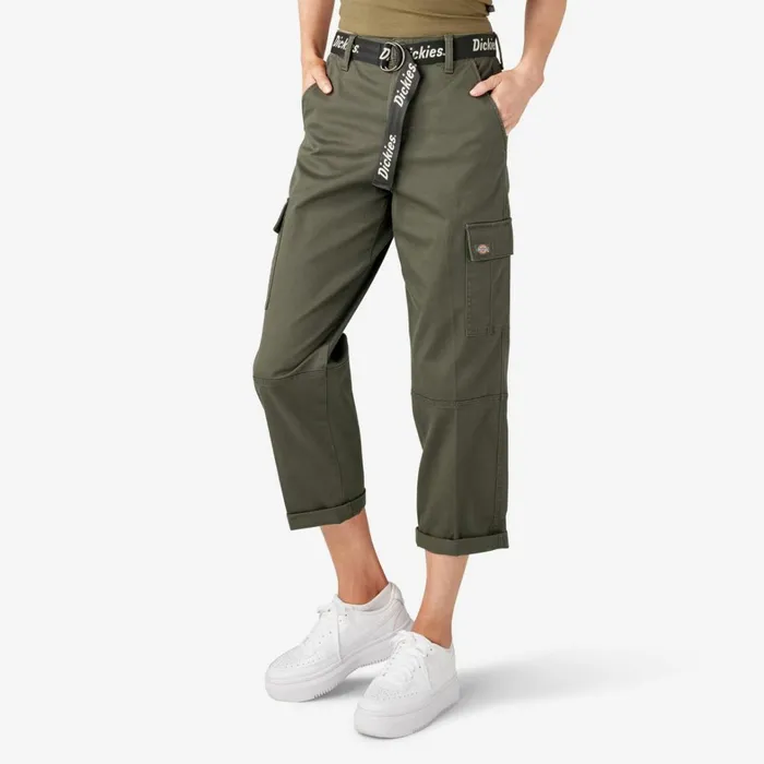 Dickies Cargo Women039s Relaxed Fit Cropped Cargo Pants Olive Green Olive Green og 8211 Women Dickies Cargo Women039s Relaxed Fit Cropped Cargo Pants Olive Green Olive Green og 8211 Women
