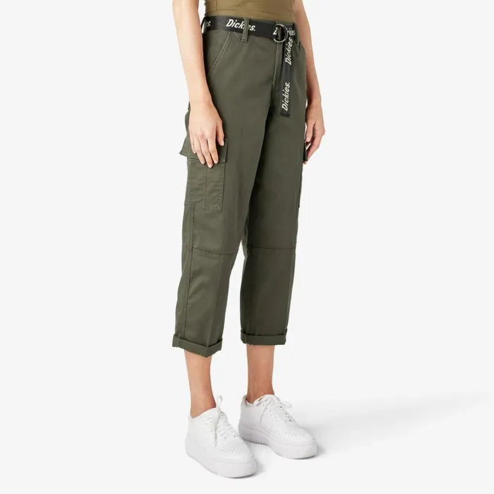 Dickies Cargo Women039s Relaxed Fit Cropped Cargo Pants Olive Green Olive Green og 8211 Women Dickies Cargo Women039s Relaxed Fit Cropped Cargo Pants Olive Green Olive Green og 8211 Women