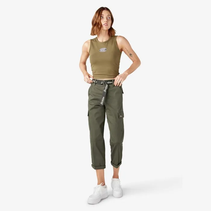 Dickies Cargo Women039s Relaxed Fit Cropped Cargo Pants Olive Green Olive Green og 8211 Women Dickies Cargo Women039s Relaxed Fit Cropped Cargo Pants Olive Green Olive Green og 8211 Women