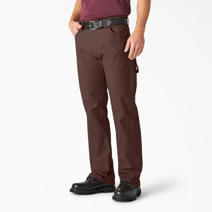 Dickies Carpenter Relaxed Fit Heavyweight Duck Carpenter Pants Rinsed Chocolate Brown Rinsed Chocolate Brown rcb 8211 Men