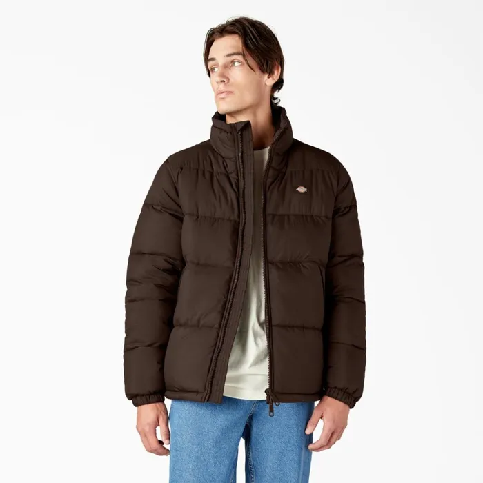 Dickies Coats and Jackets Waldenburg Puffer Jacket Chocolate Brown Chocolate Brown cb 8211 Men