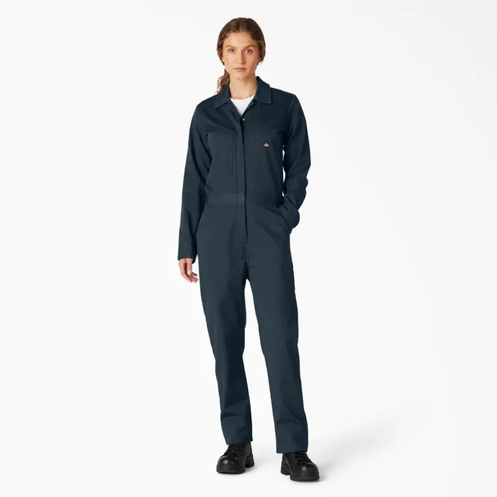 Dickies Coveralls Women039s Long Sleeve Coveralls Dark Navy Dark Navy dn 8211 Women