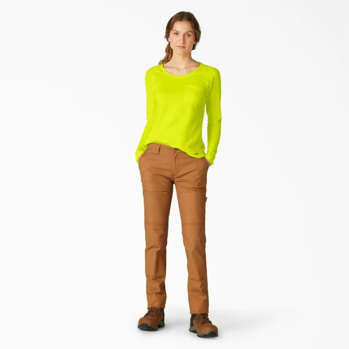 Dickies Hi Vis Women039s Cooling Long Sleeve Pocket TShirt Bright Yellow Bright Yellow bwd 8211 Women Dickies Hi Vis Women039s Cooling Long Sleeve Pocket TShirt Bright Yellow Bright Yellow bwd 8211 Women