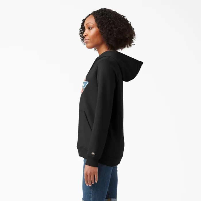 Dickies Hoodies and Sweatshirts Women039s Water Repellent Logo Hoodie Black Black kbk 8211 Women Dickies Hoodies and Sweatshirts Women039s Water Repellent Logo Hoodie Black Black kbk 8211 Women