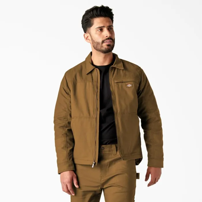 Dickies Outerwear Waxed Canvas Service Jacket Brown Duck Brown Duck bd 8211 Men