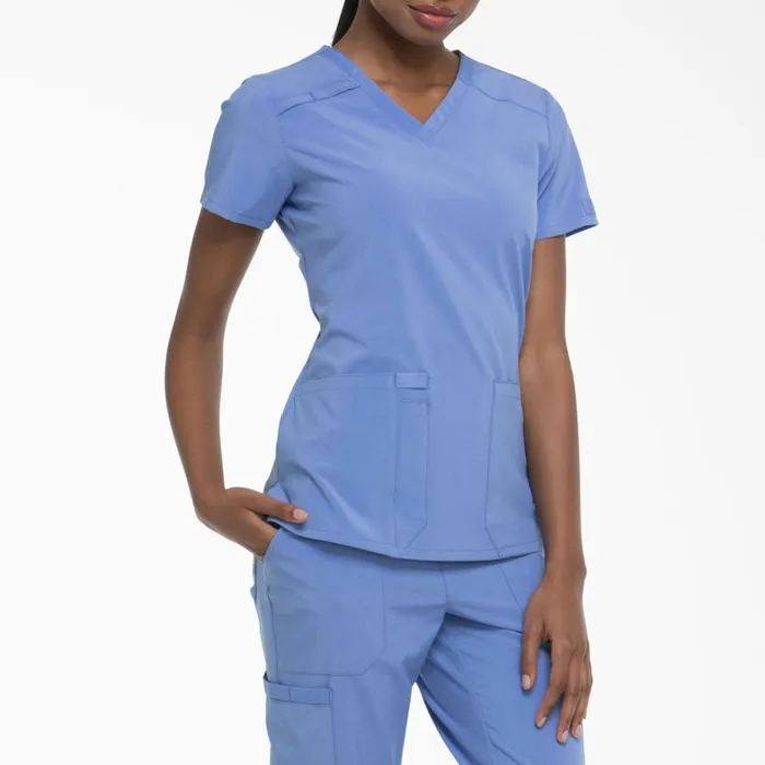 Dickies Scrubs Women039s EDS Essentials VNeck Scrub Top Ceil Blue Ceil Blue cbl 8211 Women Dickies Scrubs Women039s EDS Essentials VNeck Scrub Top Ceil Blue Ceil Blue cbl 8211 Women