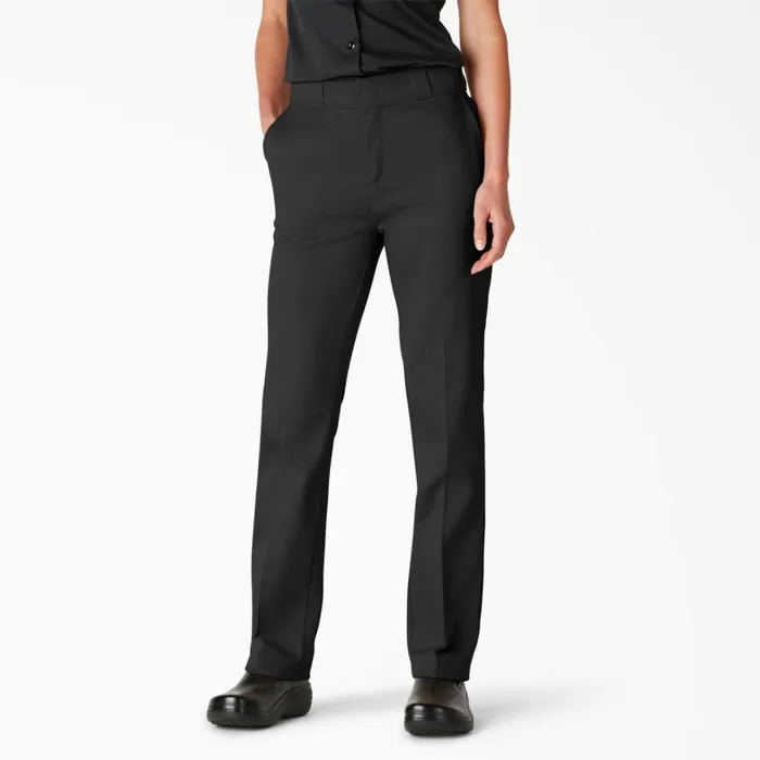 Dickies Work Pants Women039s FLEX Original Fit Work Pants Black Black bk 8211 Women
