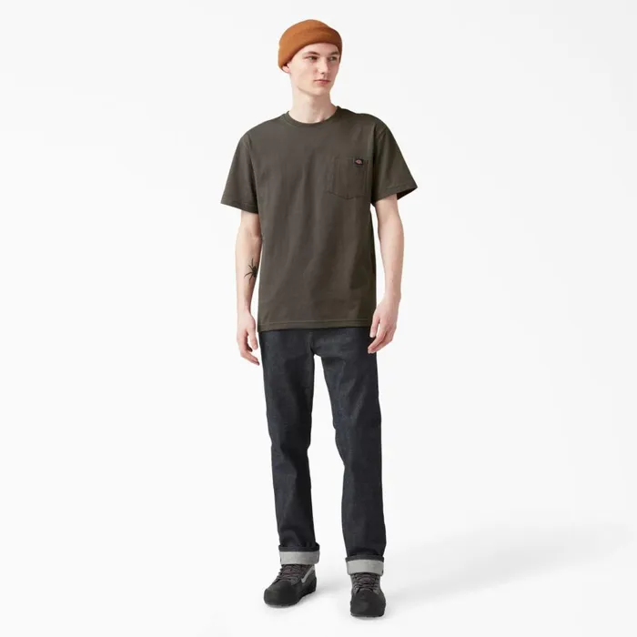 Dickies Work Shirts Heavyweight Short Sleeve Pocket TShirt Black Olive Black Olive bv 8211 Men Dickies Work Shirts Heavyweight Short Sleeve Pocket TShirt Black Olive Black Olive bv 8211 Men