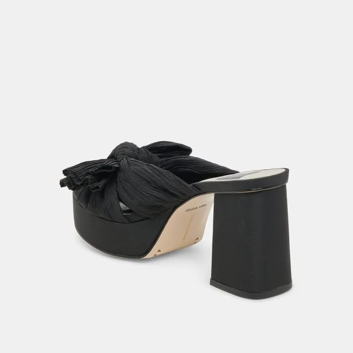 Dolce Vita Blare Heels Onyx Satin Women Heels