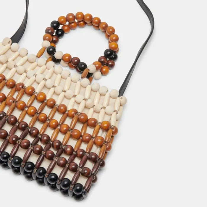 Dolce Vita Caroline Handbag Natural Multi Wood Women Handbags