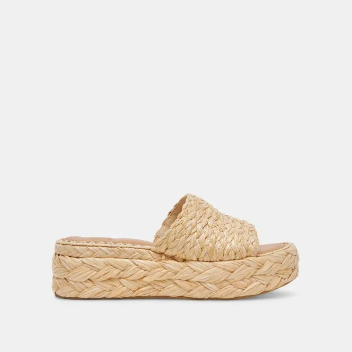 Dolce Vita Chavi Sandals Lt Natural Raffia Women Sandals