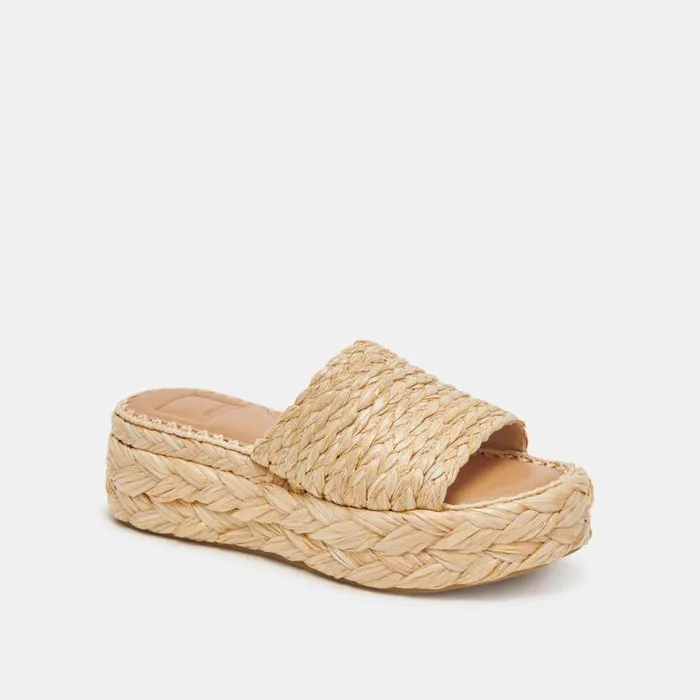 Dolce Vita Chavi Sandals Lt Natural Raffia Women Sandals