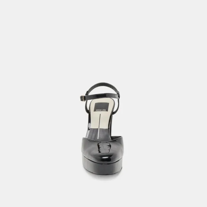 Dolce Vita Claud Heels Midnight Patent Leather Women Heels