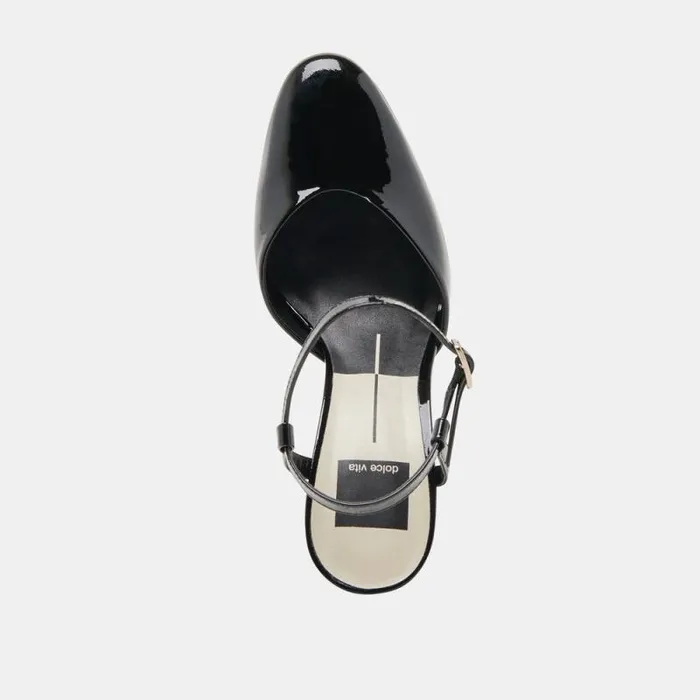 Dolce Vita Claud Heels Midnight Patent Leather Women Heels