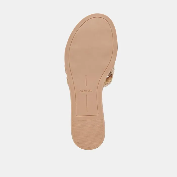 Dolce Vita Dany Sandals Natural Multi Raffia Women Sandals