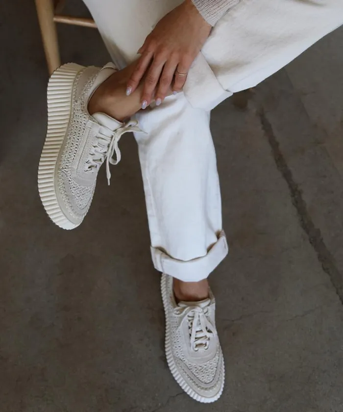 Dolce Vita Dolen Sneakers Sandstone Knit Women Sneakers