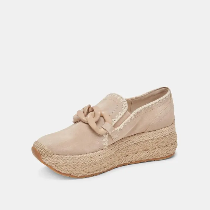 Dolce Vita Jhenee Espadrille Sneakers Dune Suede Women Flats and Loafers