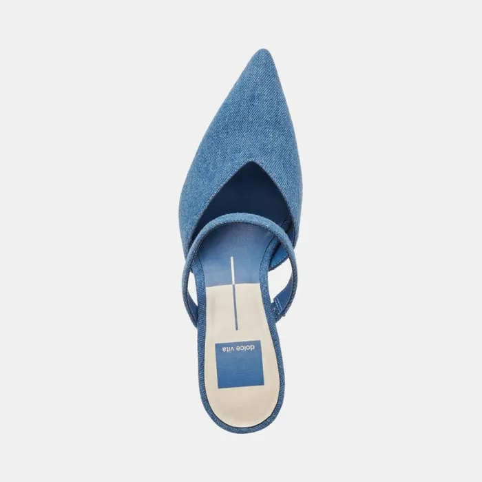 Dolce Vita Kanika Heels Blue Denim Women Heels