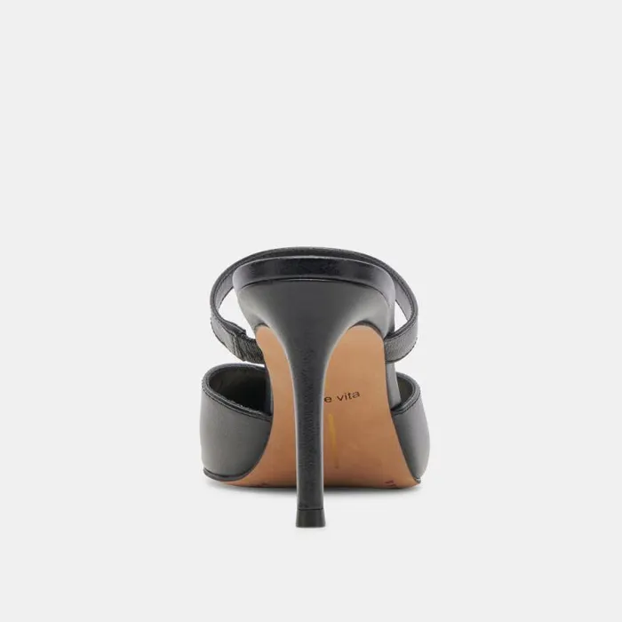 Dolce Vita Kanika Heels Midnight Crinkle Patent Women Heels