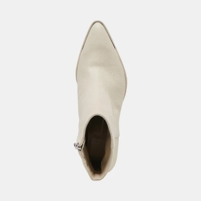 Dolce Vita Nonah Booties Ivory Leather Women Boots and Booties