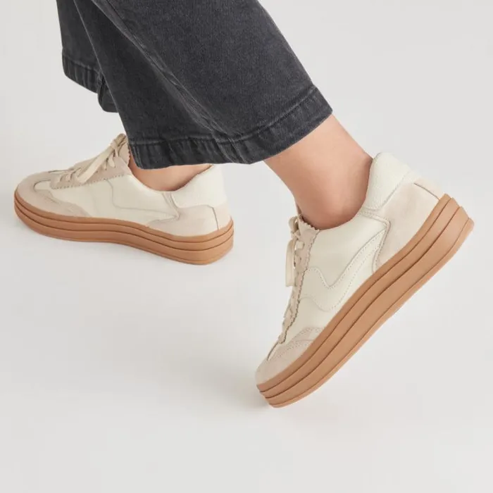 Dolce Vita Notice X Sneakers Ivory Multi Leather Women Sneakers