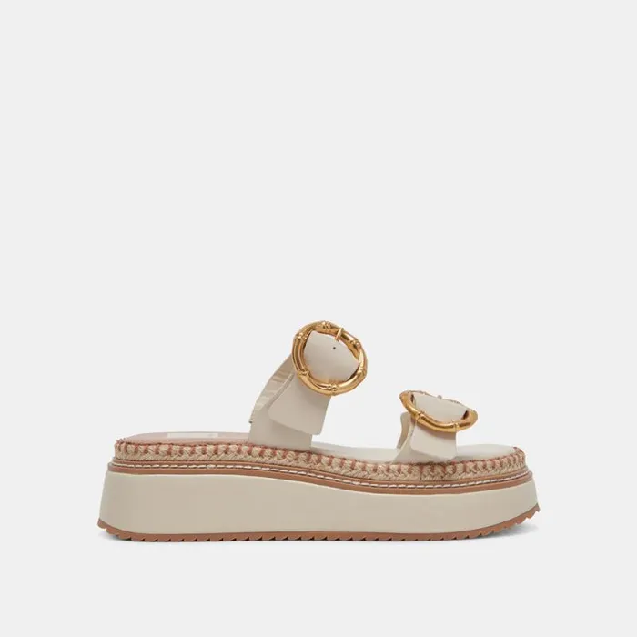 Dolce Vita Rysha Sandals Ivory Leather Women Sandals