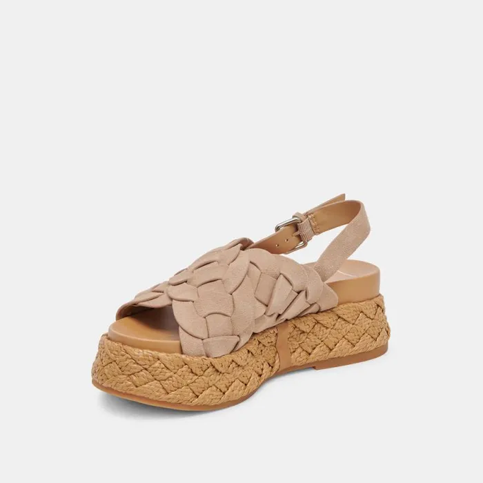 Dolce Vita Winder Sandals Camel Suede Women Sandals