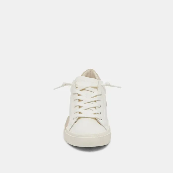Dolce Vita Zina 360 Sneakers White Natural Recycled Leather Women Sneakers