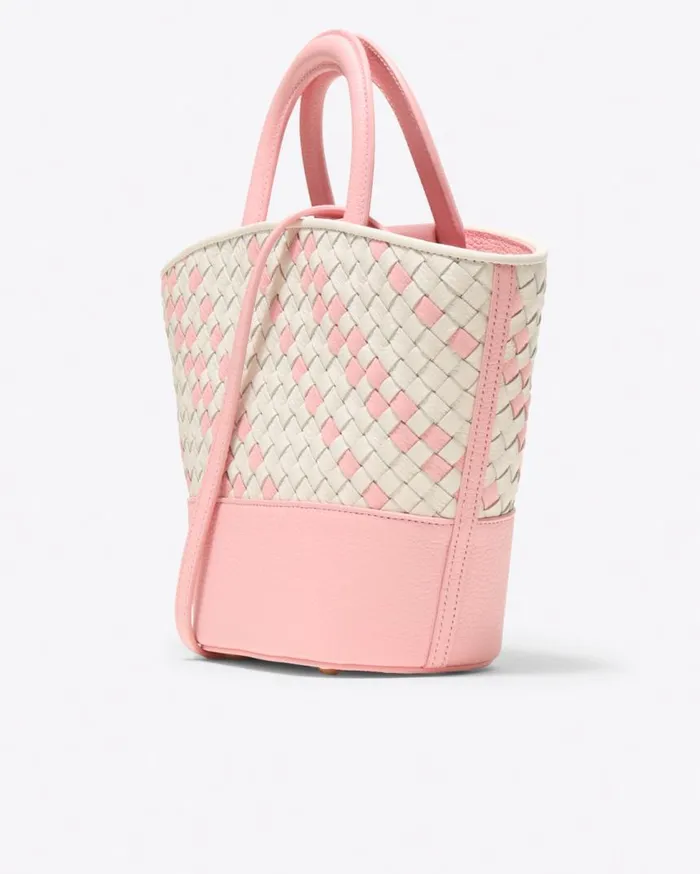 Draper James Handbags Women Woven Leather Mini Tote