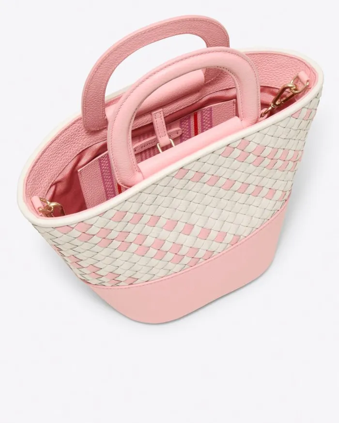 Draper James Handbags Women Woven Leather Mini Tote