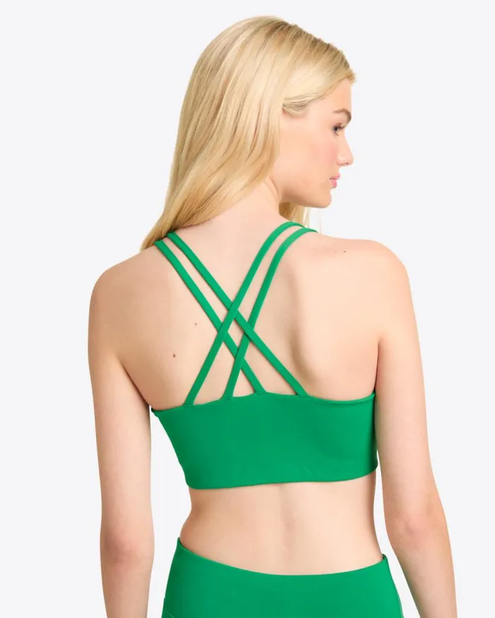 Draper James Tops Women Crossback Sports Bra In Green