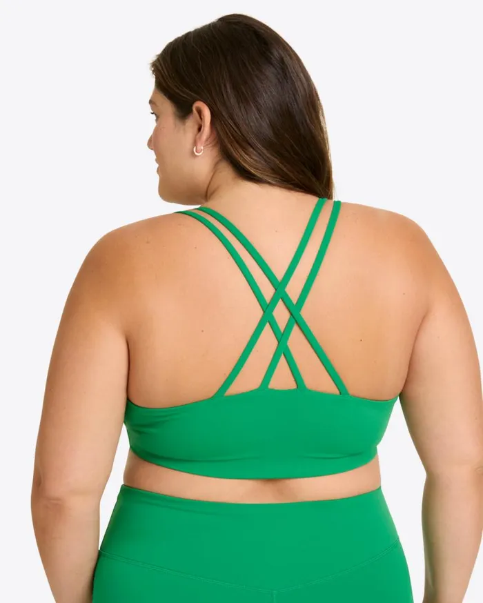 Draper James Tops Women Crossback Sports Bra In Green