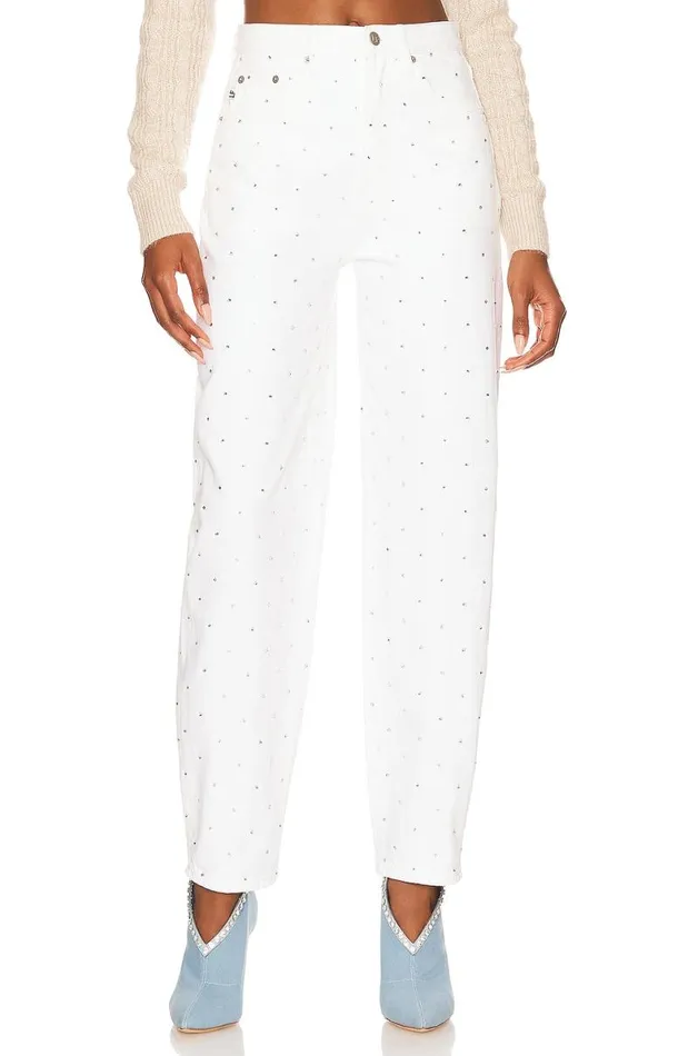 Easton High Rise Balloon Leg Castle Embellish Women Lovers and Friends Denim