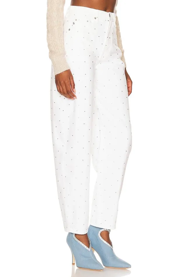 Easton High Rise Balloon Leg Castle Embellish Women Lovers and Friends Denim