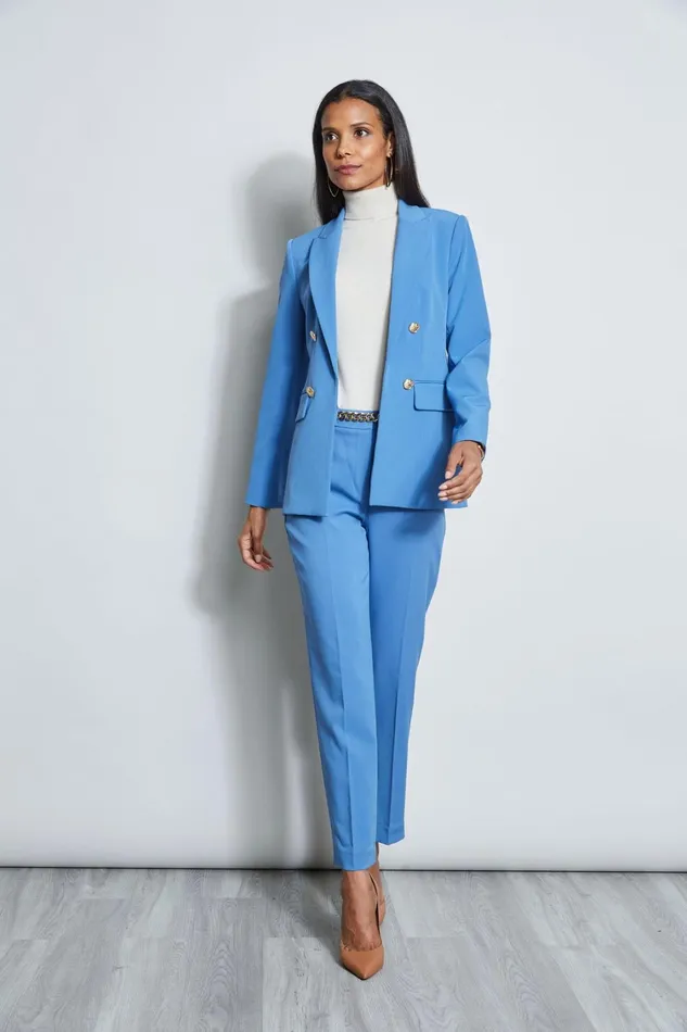 Elie Tahari Suiting Double Breasted Blazer Neptune 8211 Women