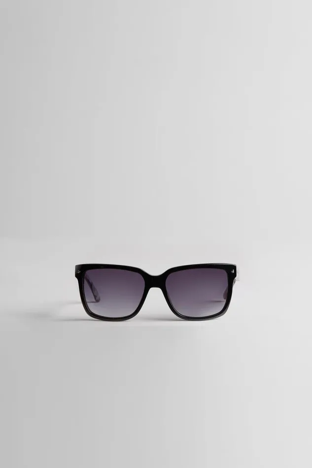 Elie Tahari Sunglasses Classic Rectangle Sunglasses Blackgrey Pearl 8211 Women
