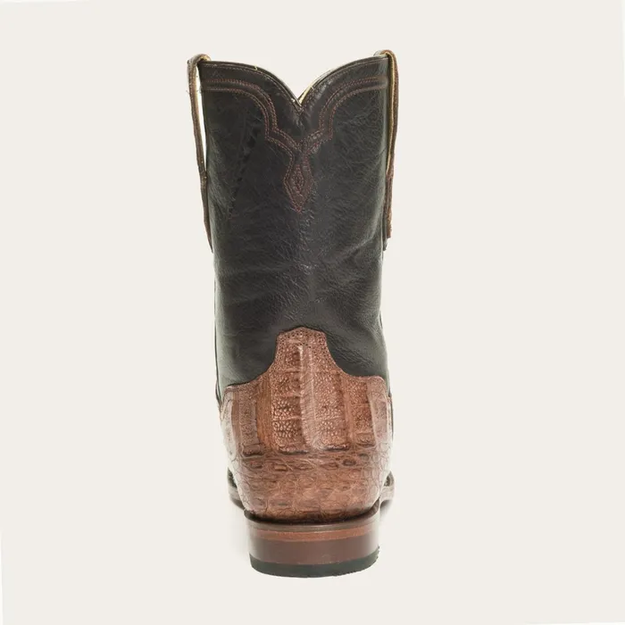 Exotics Men Stetson Puncher Exotic Boots Brown