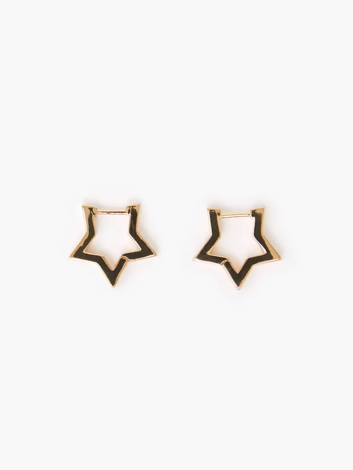 French Connection Chunky Star Earring Gold Woman Jewellery