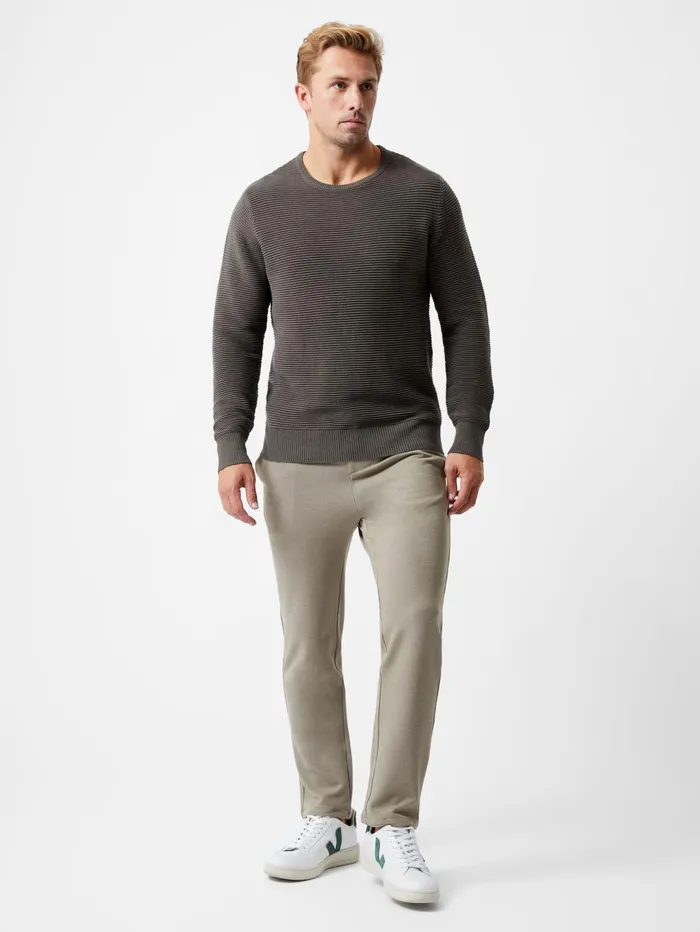 French Connection Ottoman Jumper Khaki Man Knitwear