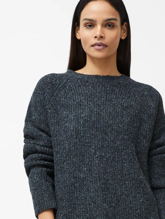 French Connection Raglan Sleeve Jumper Charcoal Woman Jumpers and Cardigans