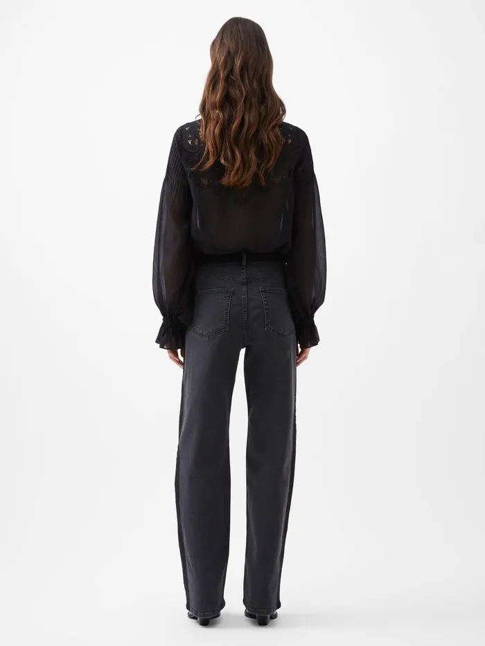 French Connection Toms Denim Mix Wash Jean Vintage BlackJust Black Woman Trousers
