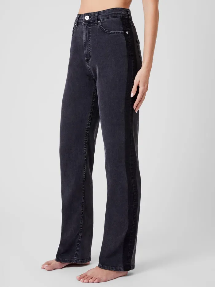 French Connection Toms Denim Mix Wash Jean Vintage BlackJust Black Woman Trousers