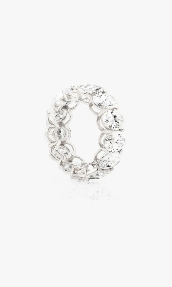 Generation Love Clothing The Forever Oval Cut Band 1364 Carats White Gold Women Fine Jewelry