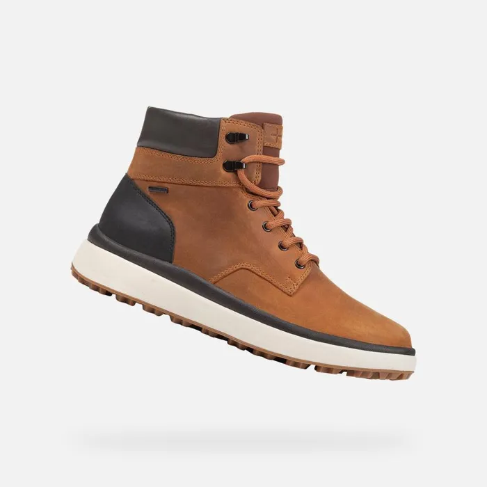 Geox Ankle Boots GRANITO GRIP ABX MAN OchreBlack Waterproof Boots Ochreblack 8211 Man
